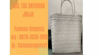 TERPERCAYA, WA : 0878-3930-1999, Agen Tas Anyaman Plastik Murah Di Jogja