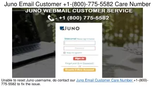 +1(800) 568-6975 Juno Email Customer Care