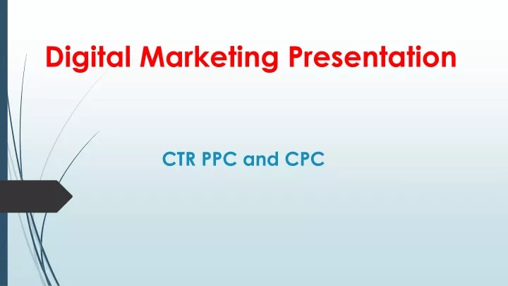 ctr ppc and cpc