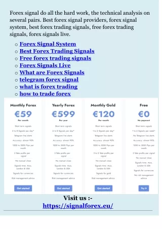 forex signal do all the hard work the technical