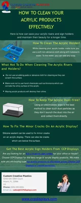 how to clean your acrylic products effectively