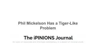 Phil Mickelson Has a Tiger-Like Problem