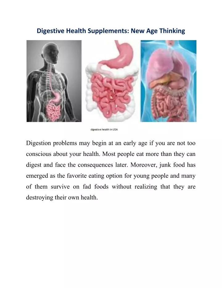 digestive health supplements new age thinking