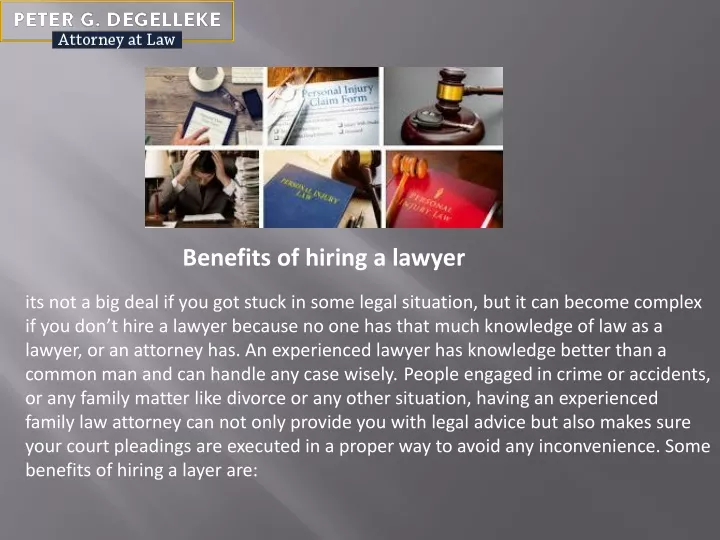benefits of hiring a lawyer