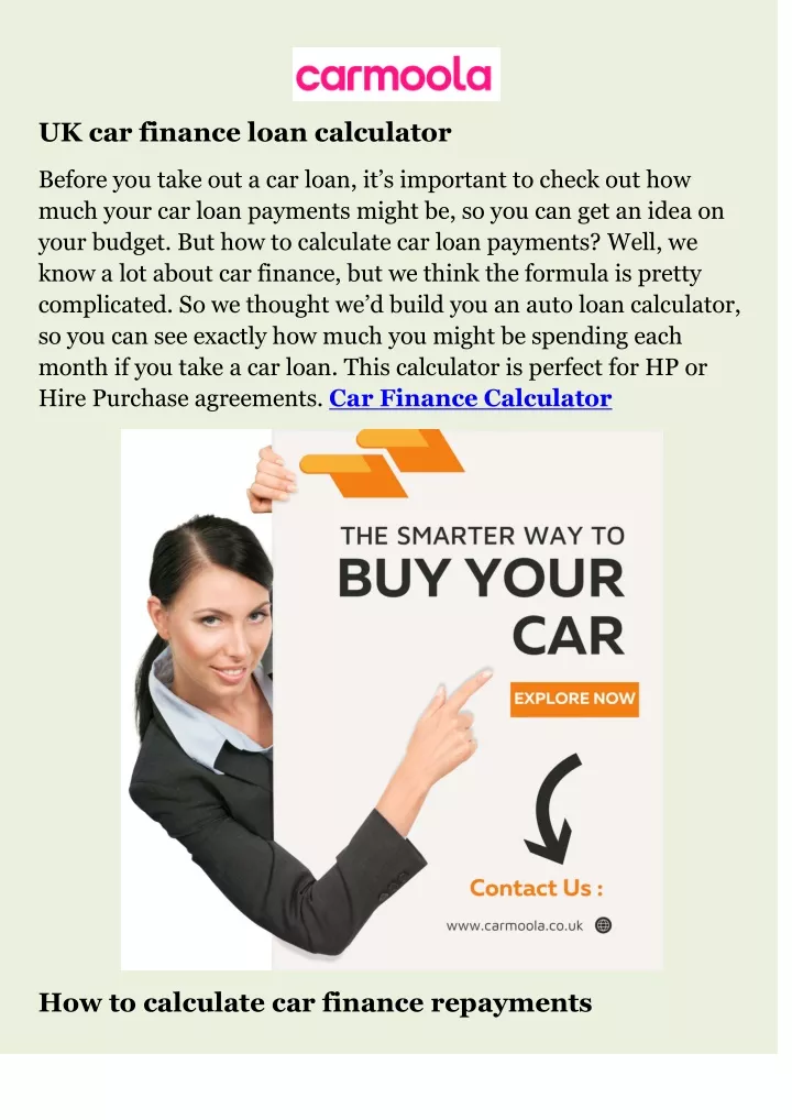 uk car finance loan calculator
