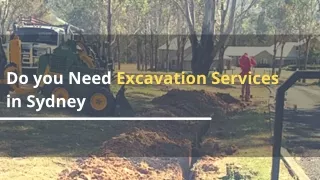 Do you Need Excavation Services in Sydney
