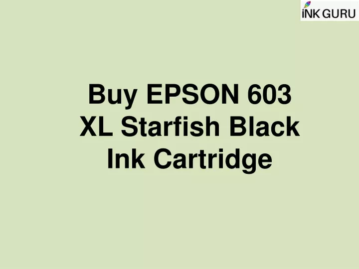 buy epson 603 xl starfish black ink cartridge