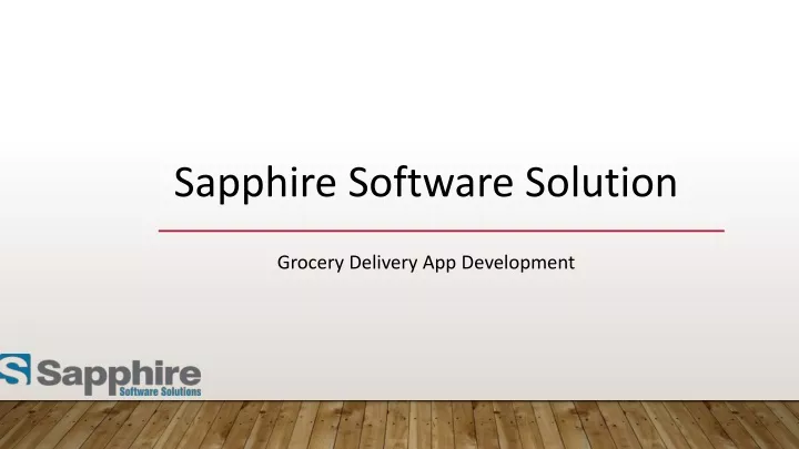 sapphire software solution