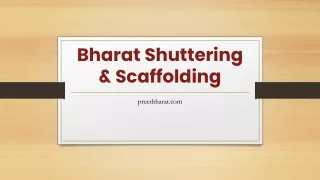 Bharat Shuttering & Scaffolding