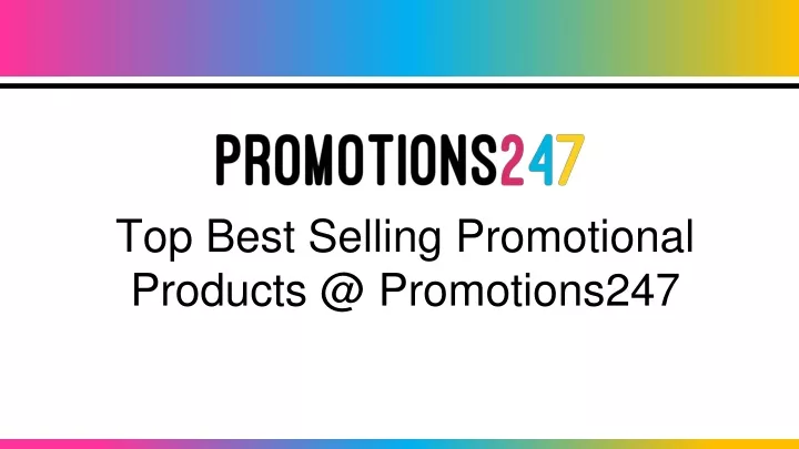 top best selling promotional products