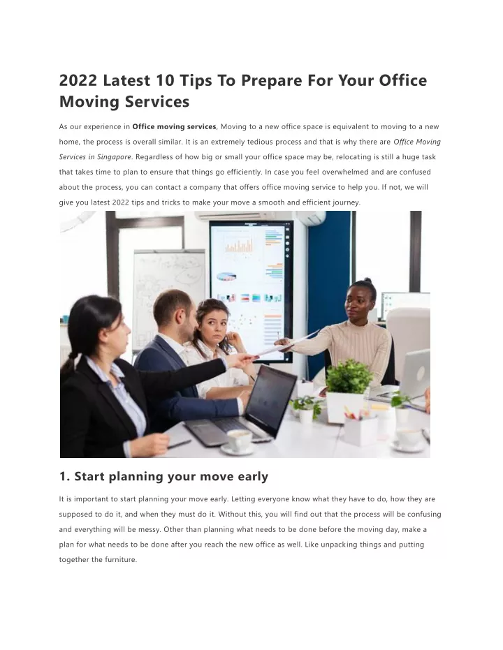 2022 latest 10 tips to prepare for your office