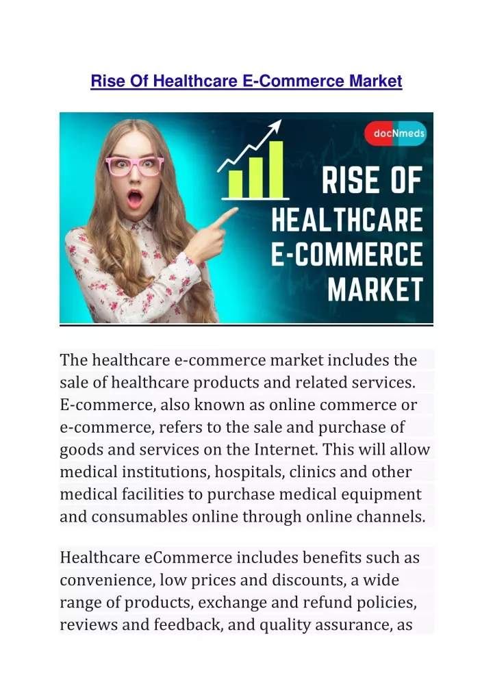 rise of healthcare e commerce market