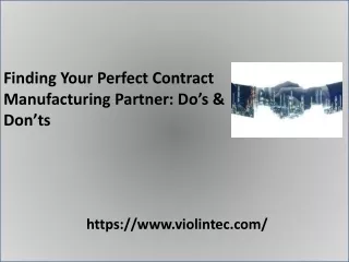 finding your perfect contract manufacturing