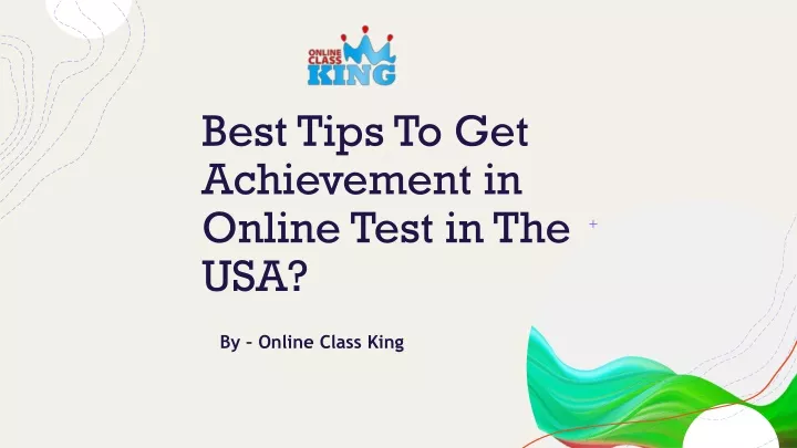 best tips to get achievement in online test