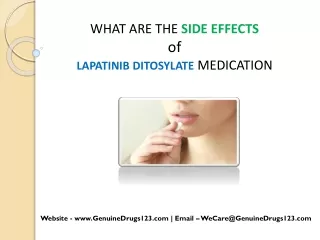what are the side effects of lapatinib ditosylate
