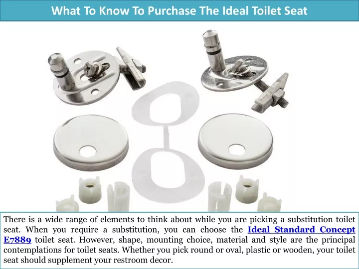 what to know to purchase the ideal toilet seat