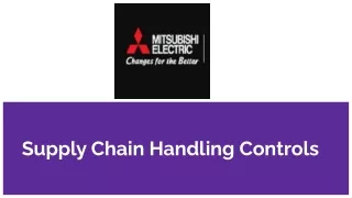 supply chain handling controls