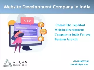 Which is the best website Development company in Delhi - Aliqan Technologies