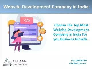 Looking for the website Development company in Delhi - Aliqan Technologies