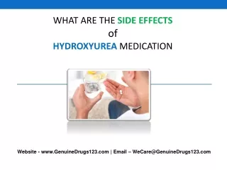 what are the side effects of hydroxyurea
