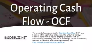 Operating Cash Flow Formula, Definition, and Examples