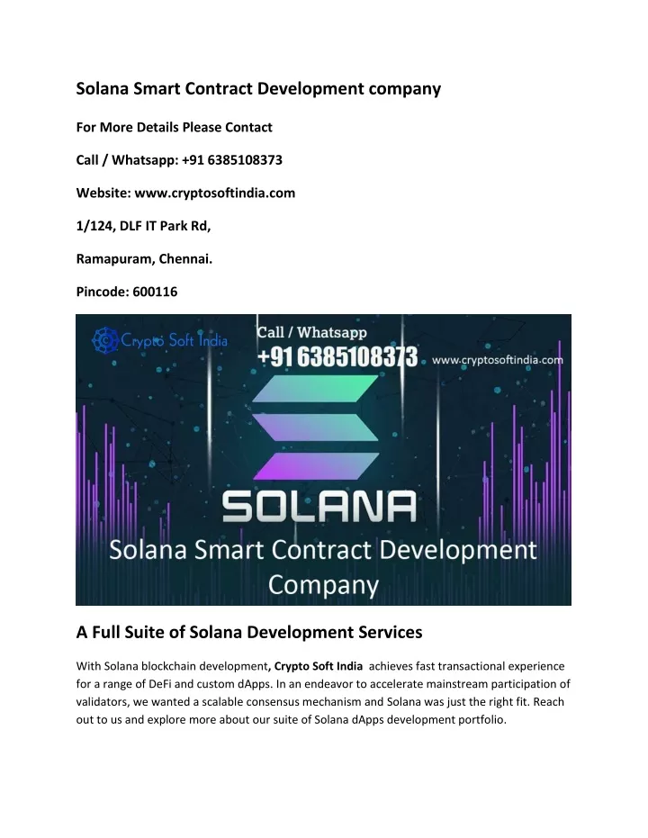 solana smart contract development company