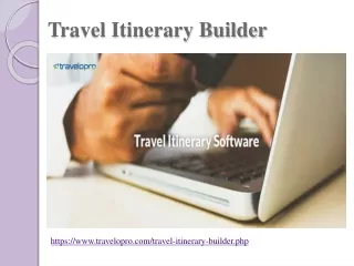 travel itinerary builder