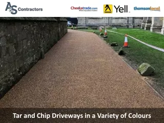 Tar and Chip Driveways in a Variety of Colours
