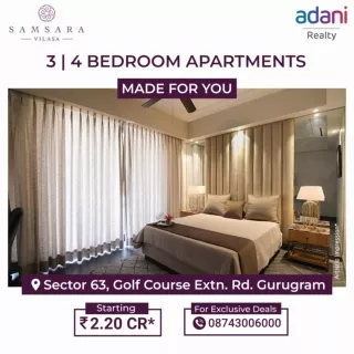 Adani Samara Vilasa | Luxurious  3 & 4 Bedroom Apartments