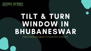 Tilt & Turn Window In Bhubaneswar