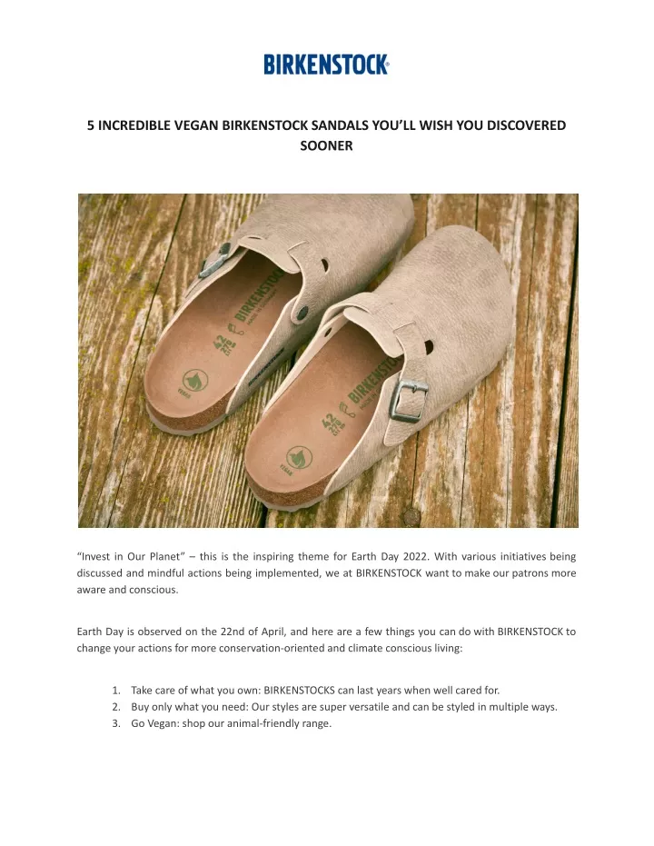 5 incredible vegan birkenstock sandals