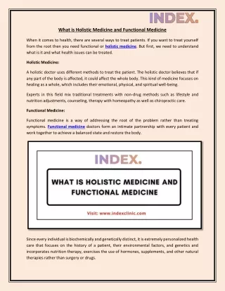 What is Holistic Medicine