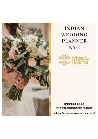 Indian Wedding Planner NYC| Masato Events