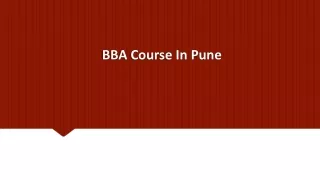 bba course in pune
