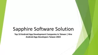 sapphire software solution