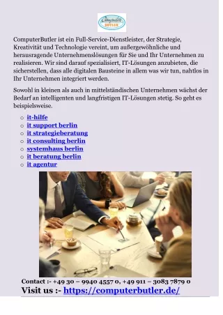 computerbutler ist ein full service dienstleister