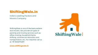 ShiftingWale.in Packers and Movers in Greater Noida, Packers and Movers