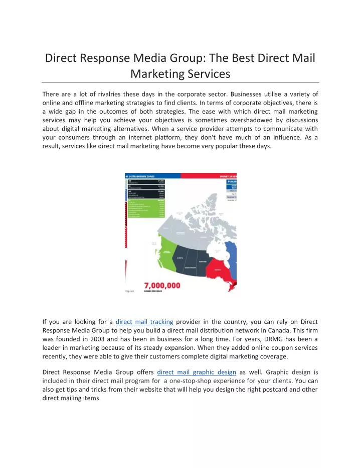 direct response media group the best direct mail