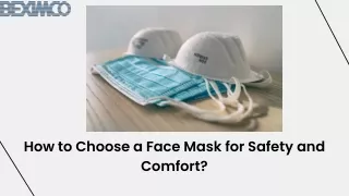how to choose a face mask for safety and comfort