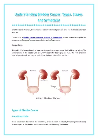 Everything About Bladder Cancer