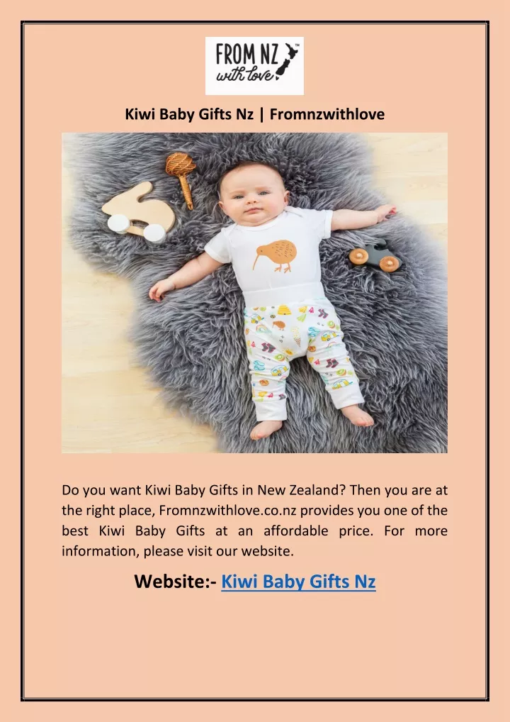 kiwi baby gifts nz fromnzwithlove