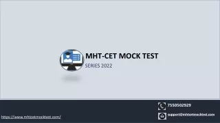 MHT-CET Mock Test Online Test Series – 2022