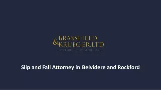 Slip And Fall Attorney In Belvidere And Rockford