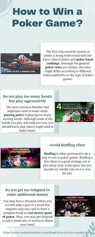 How to Win a Poker Game