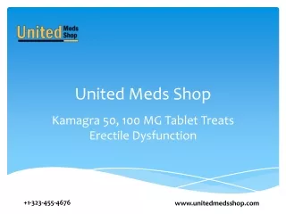 Kamagra 50, 100 MG Tablet treats  erectile dysfunction