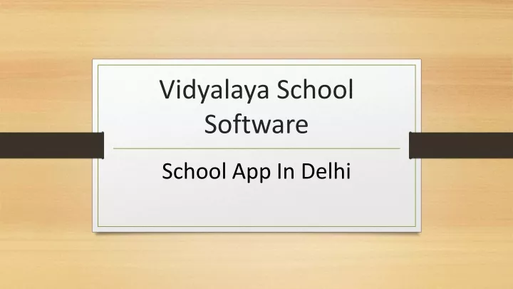 vidyalaya school software