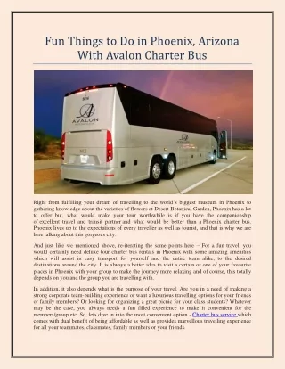 fun things to do in phoenix arizona with avalon