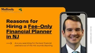 Reasons for Hiring a Fee-Only Financial Planner in NJ