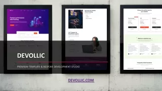 Devollic | Premium Template & Bespoke Development Studio