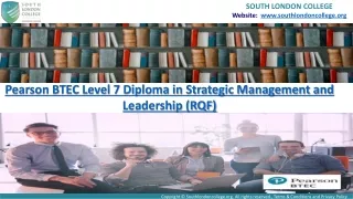 Diploma in Strategic Management and Leadership - Pearson BTEC Level 7
